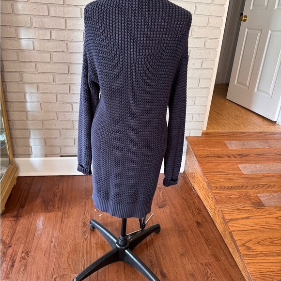 Michael Michael Kors Women’s Navy Open Front Knit Cardigan – Size Large - Picture 2 of 6